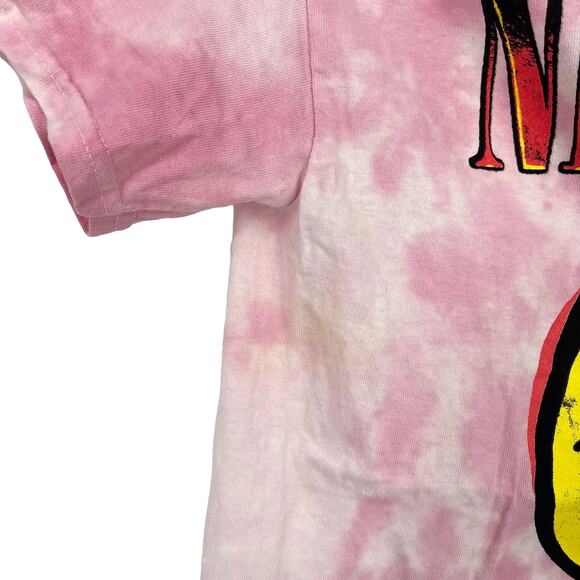 Officially Licensed Nirvana Nevermind Smiley Grunge Tee Pink Tie Dye Small NWOT - Picture 3 of 7